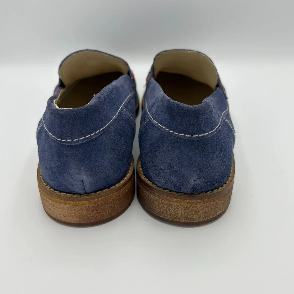 Testosterone Men's Blue Suede Tassel Loafers Size 44M (11)